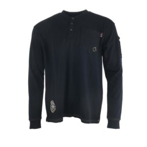 Fire Resistant (FR) Long Sleeve Henley Shirt
