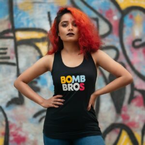 Women's Block Font Graffiti Logo Tank Top