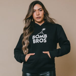 Women's Block Text Bomb Logo Hoodie