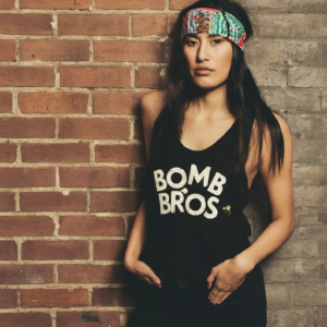 Women's Block Font Tank Top